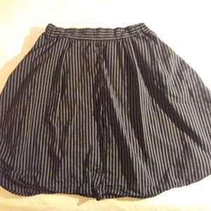 Philosophy A-line flattering light black skirt